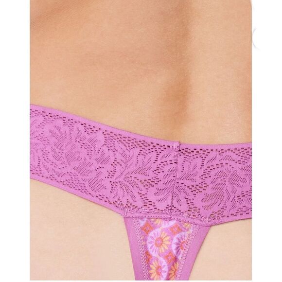 Joyspun Women's Modal and Lace Thong Panties Underwear 3-Pack Size XS - Picture 5 of 5